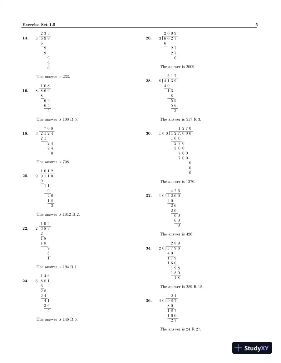 Solution Manual for Basic College Mathematics with Early Integers, 3rd edition, page 7