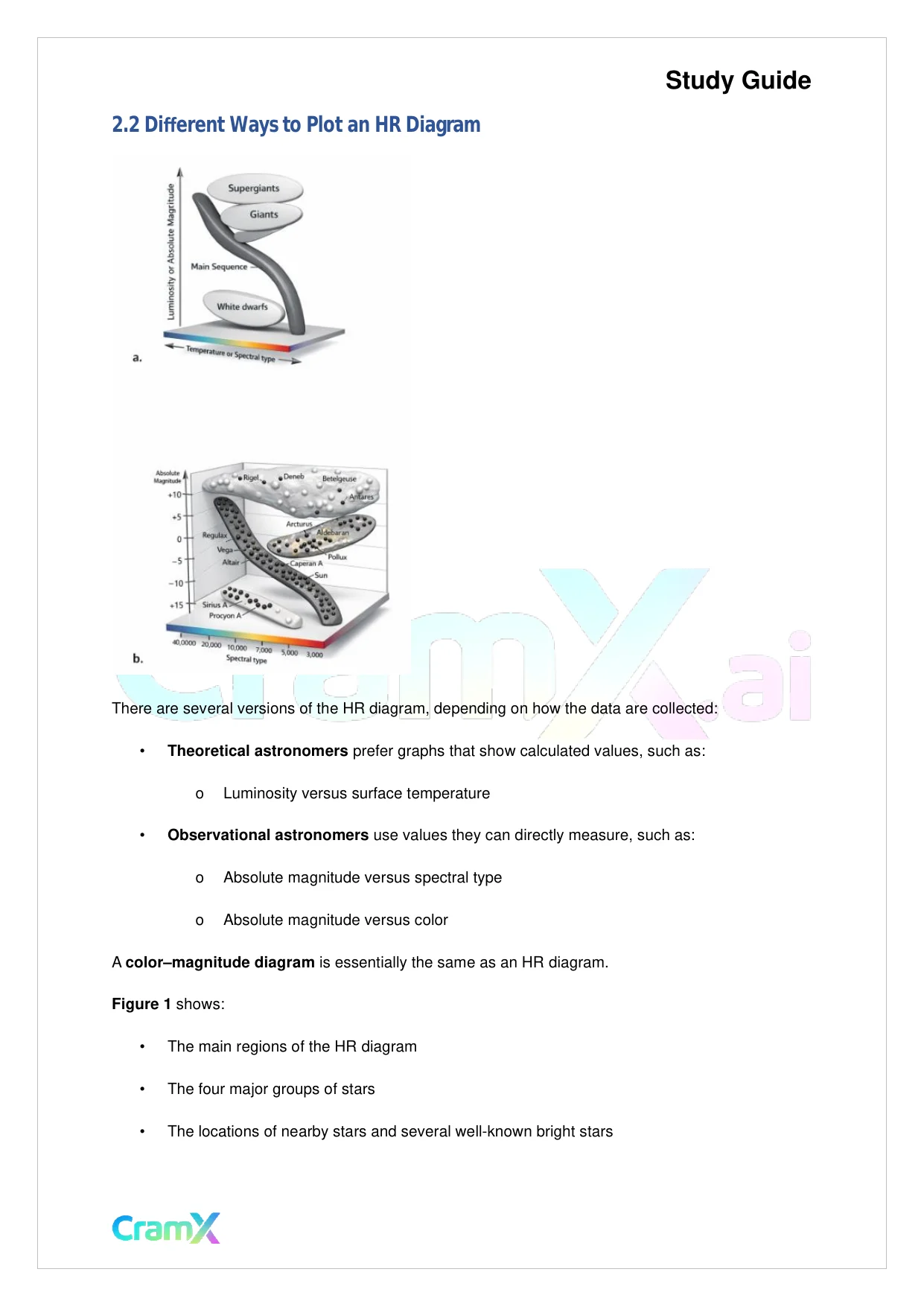 Astronomy - The Hertzsprung-Russell Diagram - Page 4 preview image