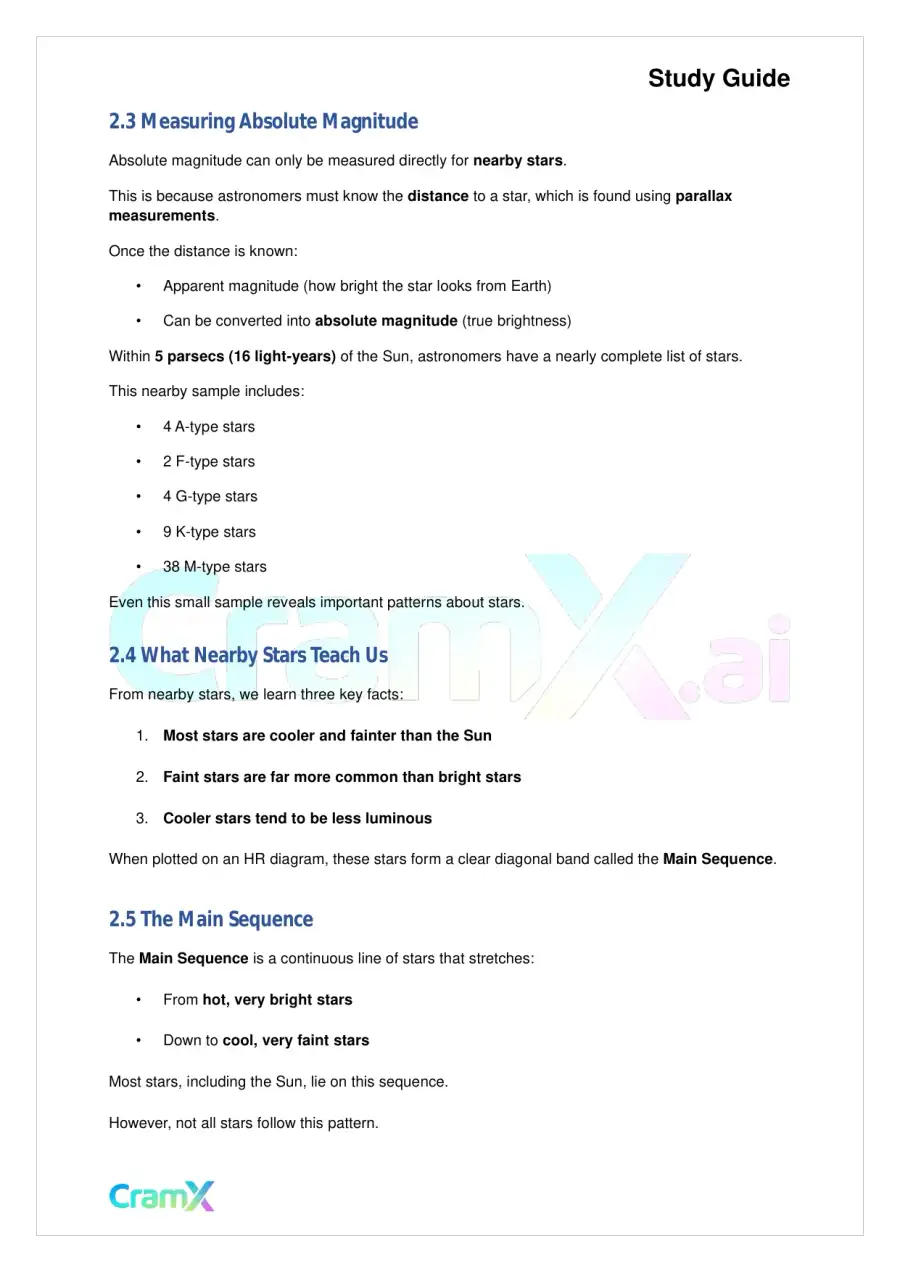 Astronomy - The Hertzsprung-Russell Diagram, page 5