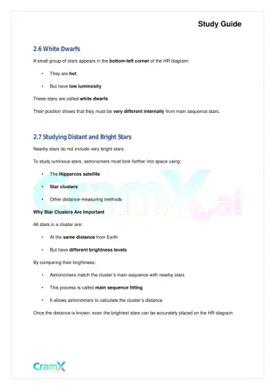 Astronomy - The Hertzsprung-Russell Diagram - Page 6 preview image