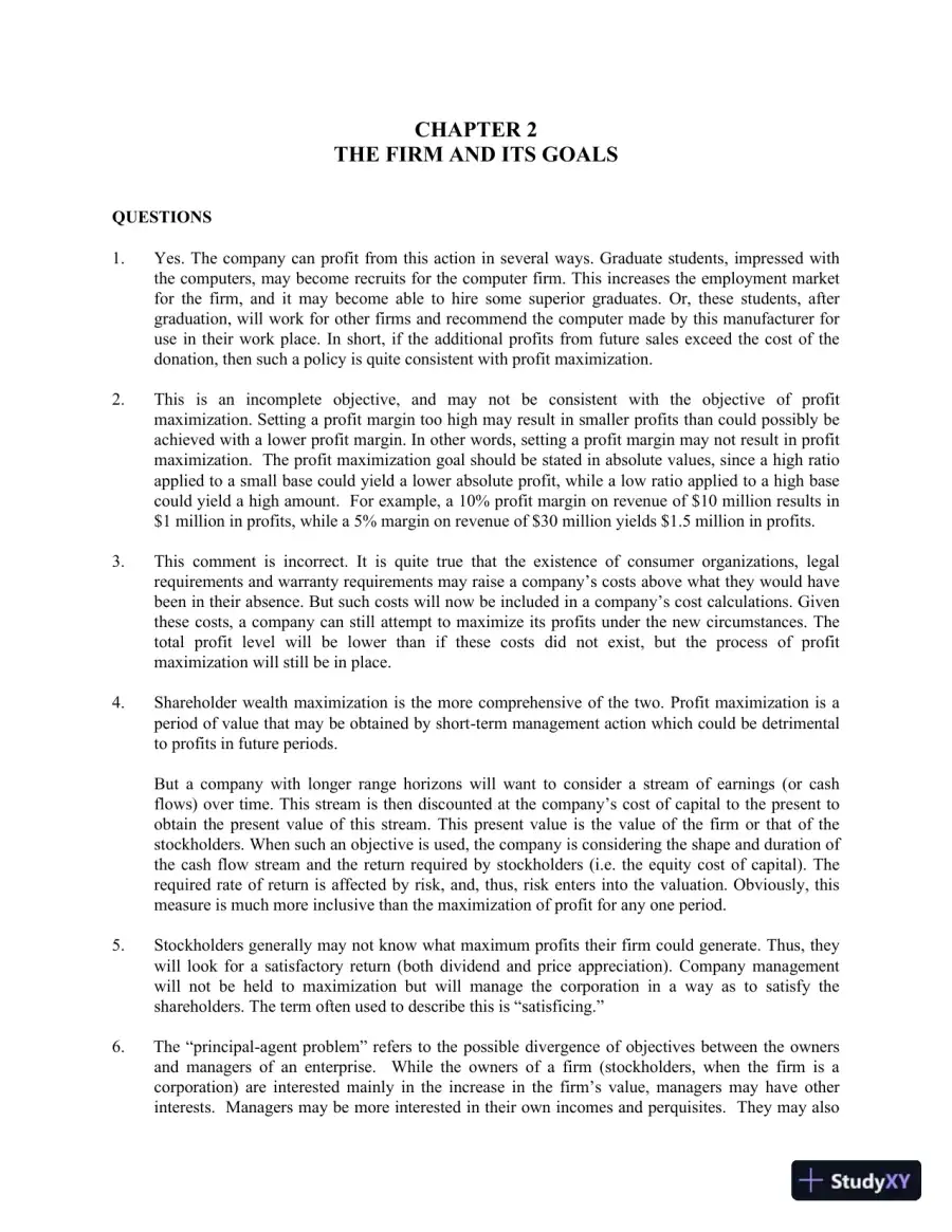 Solution Manual For Managerial Economics: Economic Tools for Today's Decision Makers, 7th Edition, page 6