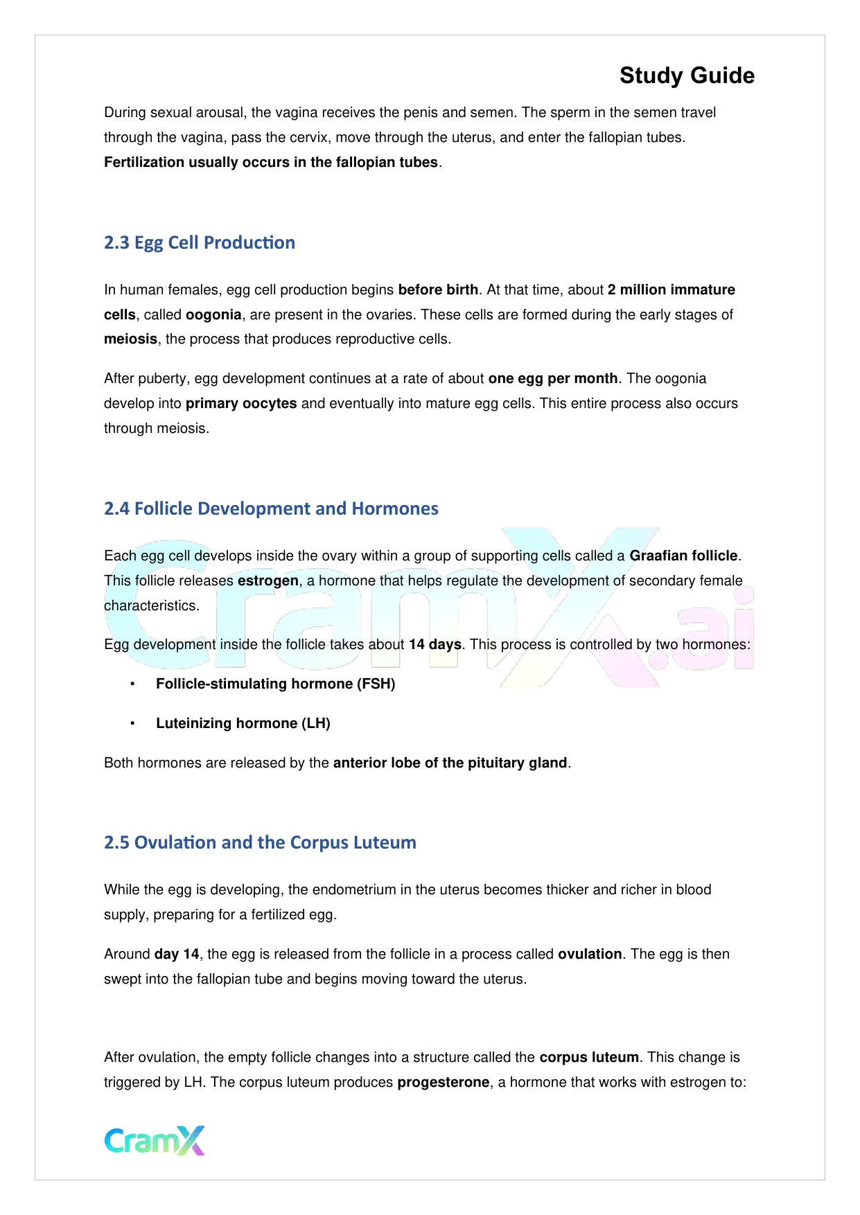 Biology - Reproduction - Page 3 preview image