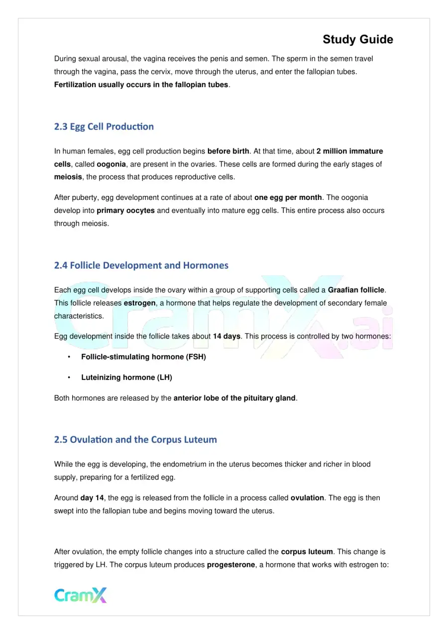 Biology - Reproduction, page 3