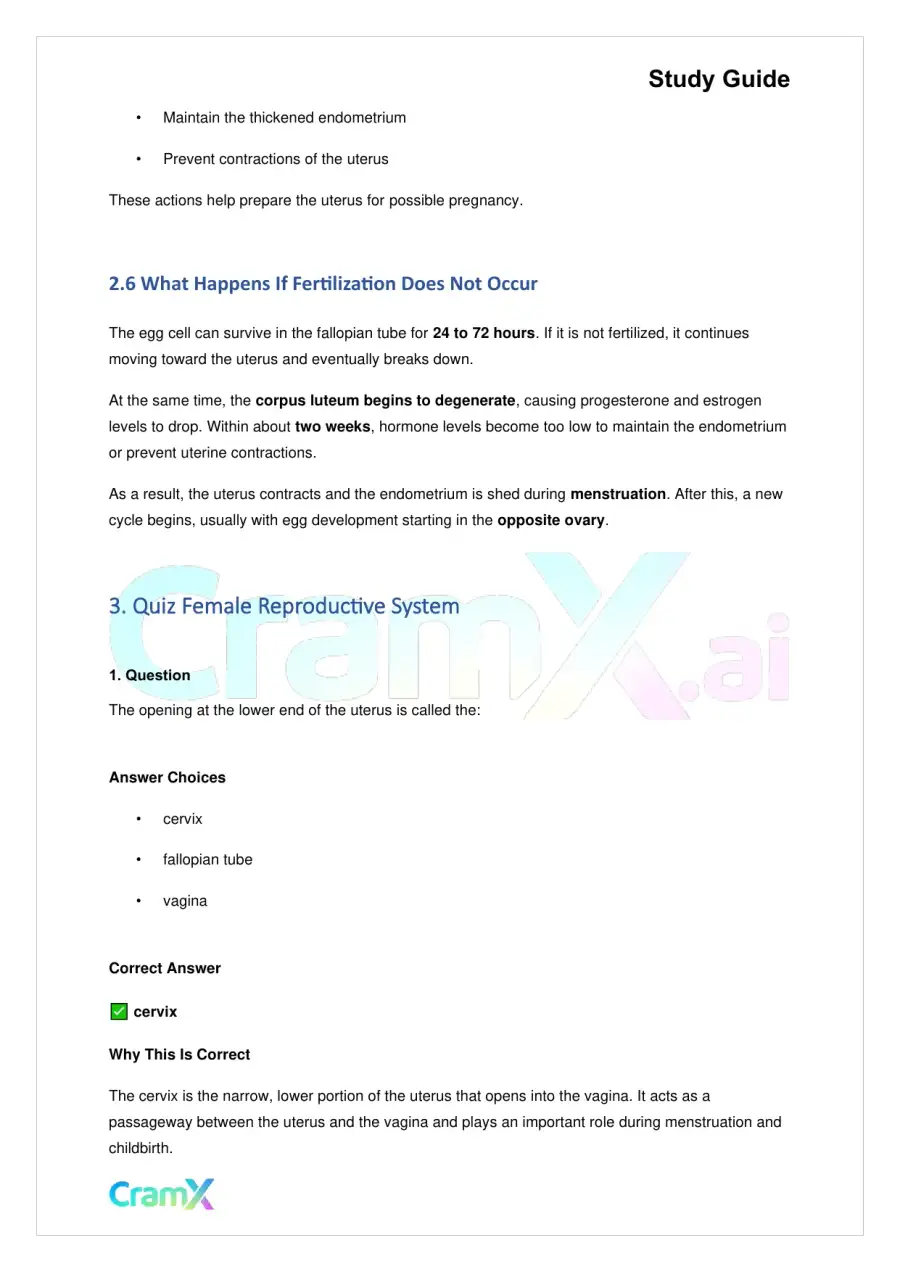 Biology - Reproduction, page 4