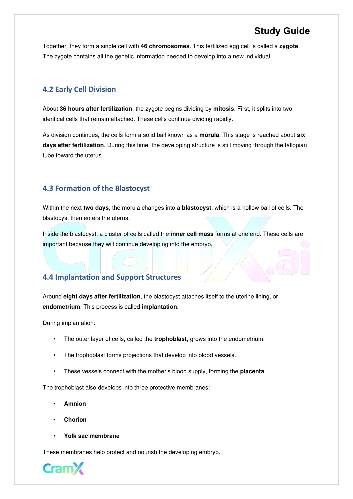 Biology - Reproduction - Page 6 preview image