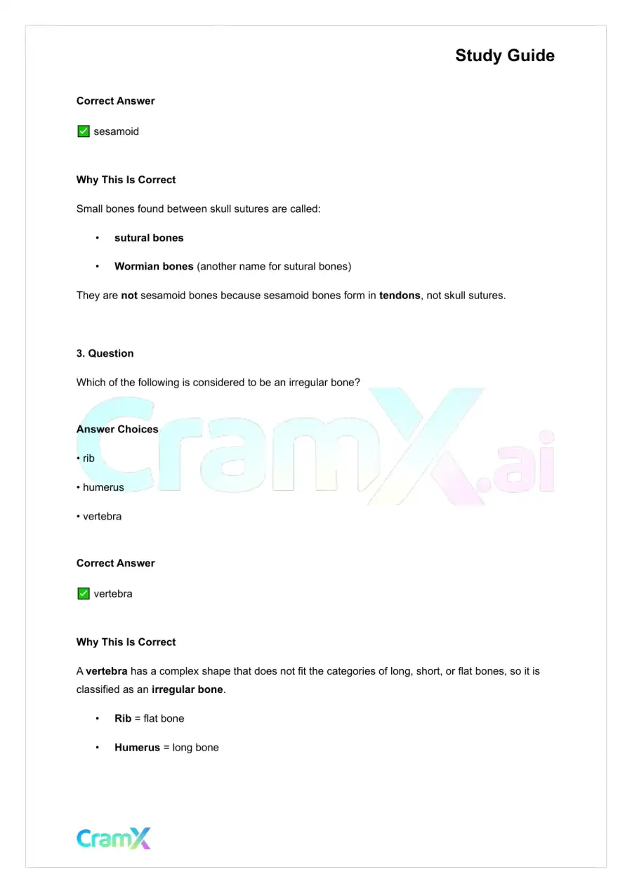 Anatomy and Physiology - Bones and Skeletal Tissues, page 2