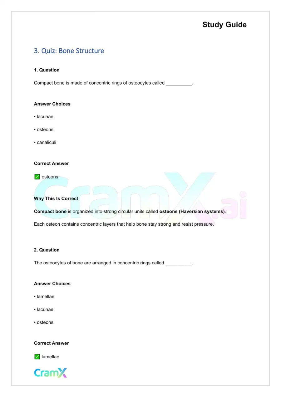 Anatomy and Physiology - Bones and Skeletal Tissues, page 8