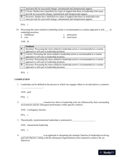 Shortell And Kaluzny's Healthcare Management: Organization Design And Behavior, 6th Edition Test Bank - Page 11 preview image