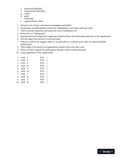 Shortell And Kaluzny's Healthcare Management: Organization Design And Behavior, 6th Edition Test Bank - Page 13 preview image