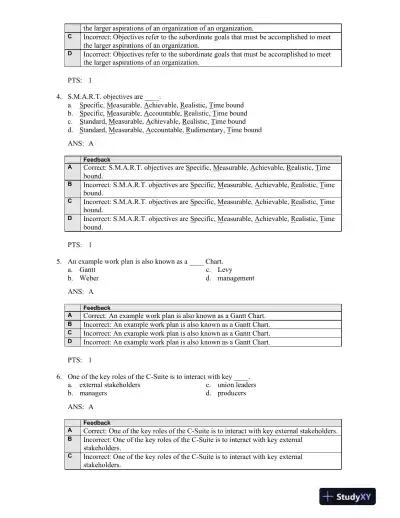 Shortell And Kaluzny's Healthcare Management: Organization Design And Behavior, 6th Edition Test Bank - Page 9 preview image