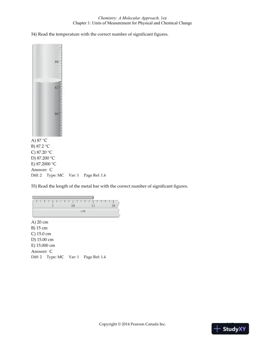 Chemistry: The Central Science , 12th Edition Test Bank, page 15