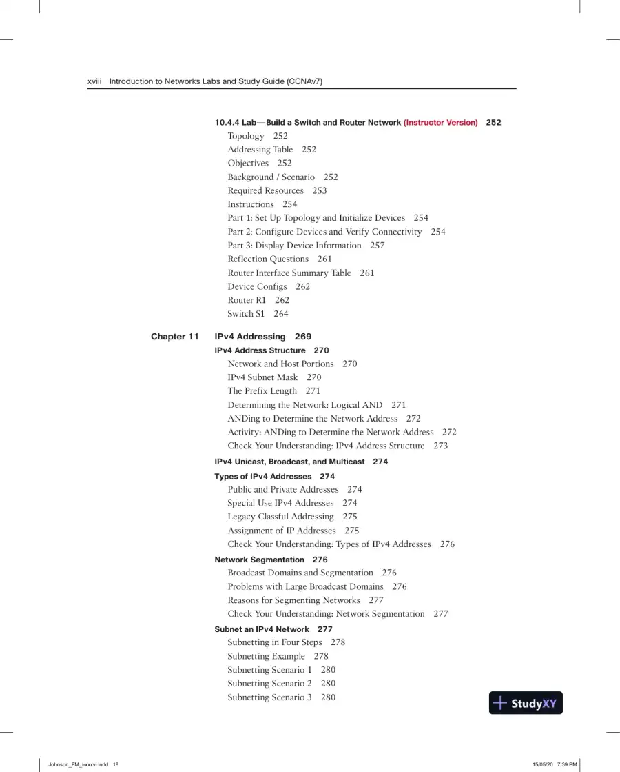 Lecture Notes for Introduction to Networks Labs and Study Guide (CCNAv7), page 16