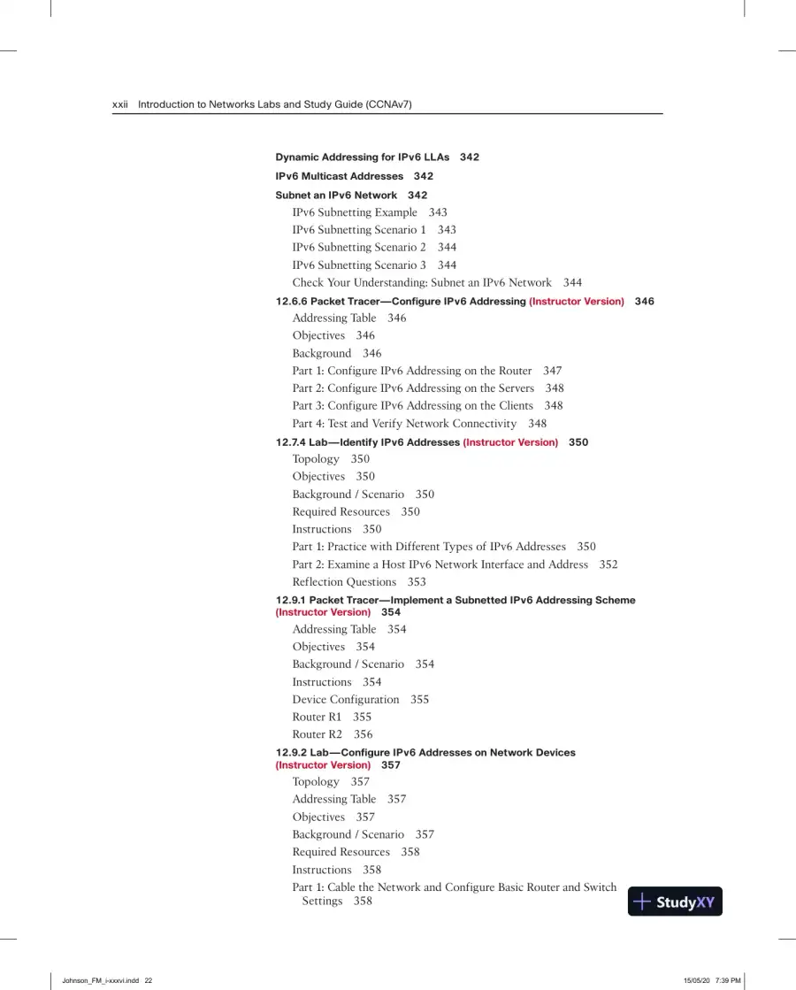 Lecture Notes for Introduction to Networks Labs and Study Guide (CCNAv7), page 20