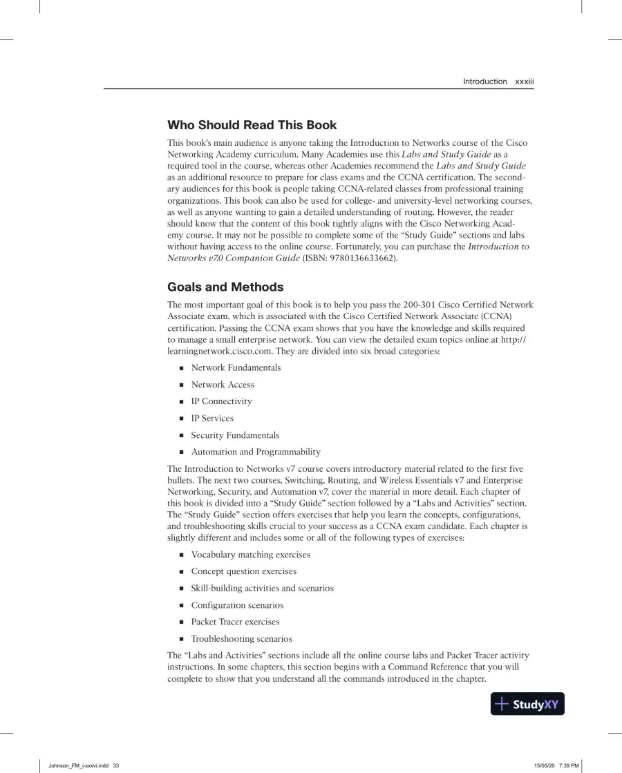 Lecture Notes for Introduction to Networks Labs and Study Guide (CCNAv7), page 31