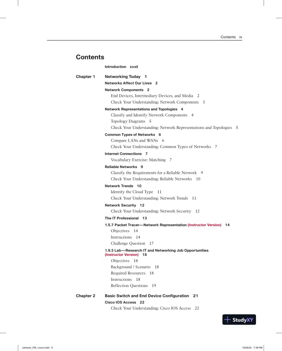 Lecture Notes for Introduction to Networks Labs and Study Guide (CCNAv7), page 7
