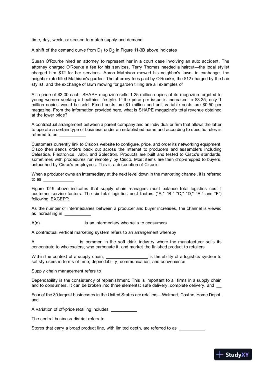Liberty University BUSI 330 Final Exam Complete Solution Correct Answer Key, page 3