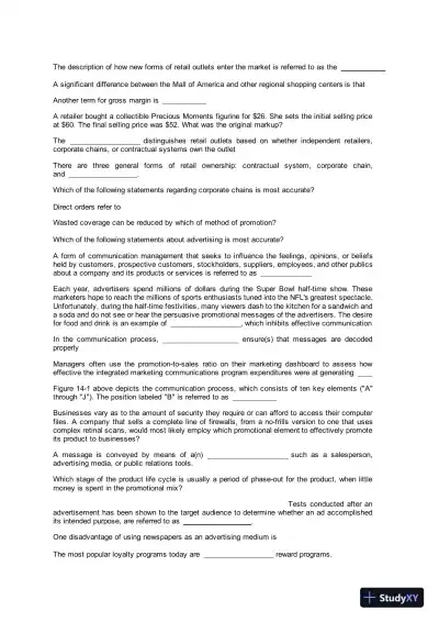 Liberty University BUSI 330 Final Exam Complete Solution Correct Answer Key - Page 4 preview image