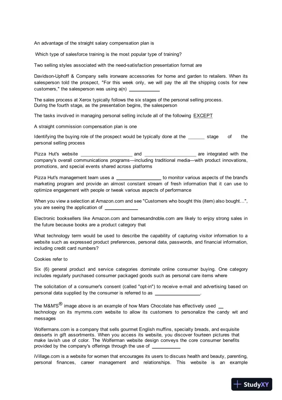 Liberty University BUSI 330 Final Exam Complete Solution Correct Answer Key, page 6