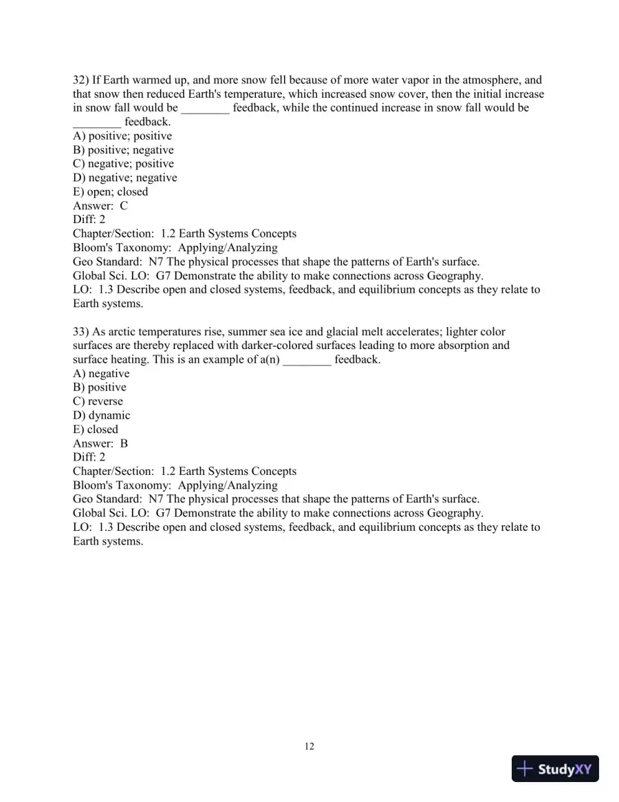 Geosystems: An Introduction To Physical Geography, 10th Edition Test Bank, page 13