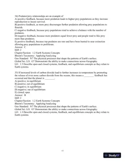 Geosystems: An Introduction To Physical Geography, 10th Edition Test Bank - Page 14 preview image