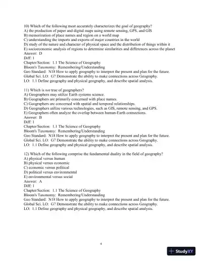 Geosystems: An Introduction To Physical Geography, 10th Edition Test Bank - Page 5 preview image