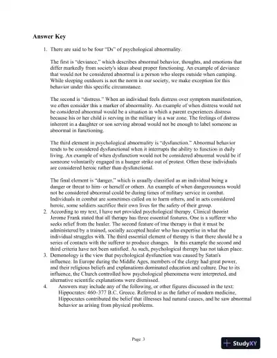 Fundamentals of Abnormal Psychology Eighth Edition Test Bank - Page 4 preview image