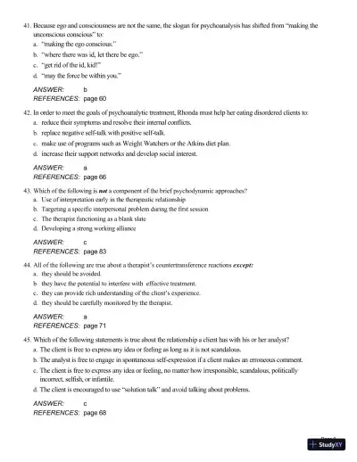 Theory And Practice Of Counseling And Psychotherapy, 10th Edition Test Bank - Page 10 preview image