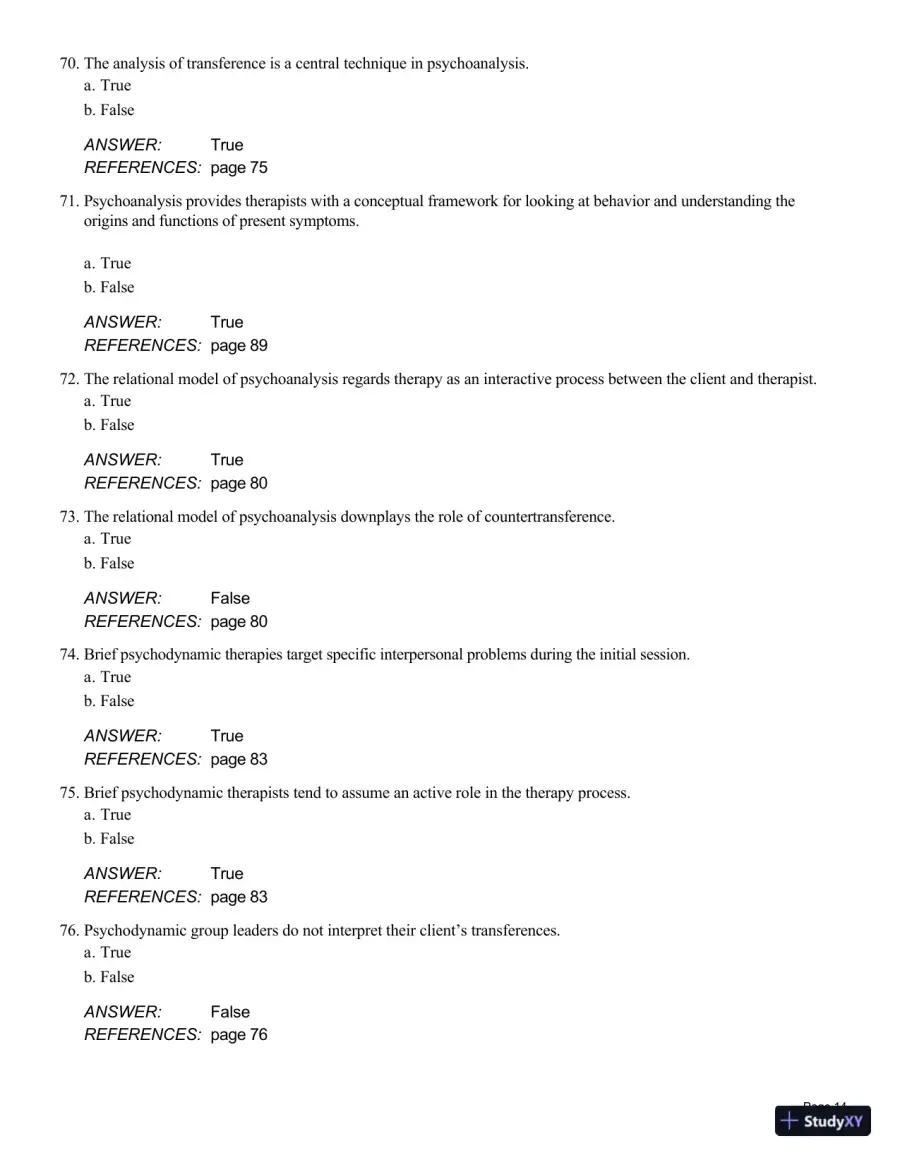 Theory And Practice Of Counseling And Psychotherapy, 10th Edition Test Bank, page 15