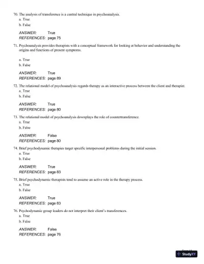 Theory And Practice Of Counseling And Psychotherapy, 10th Edition Test Bank - Page 15 preview image