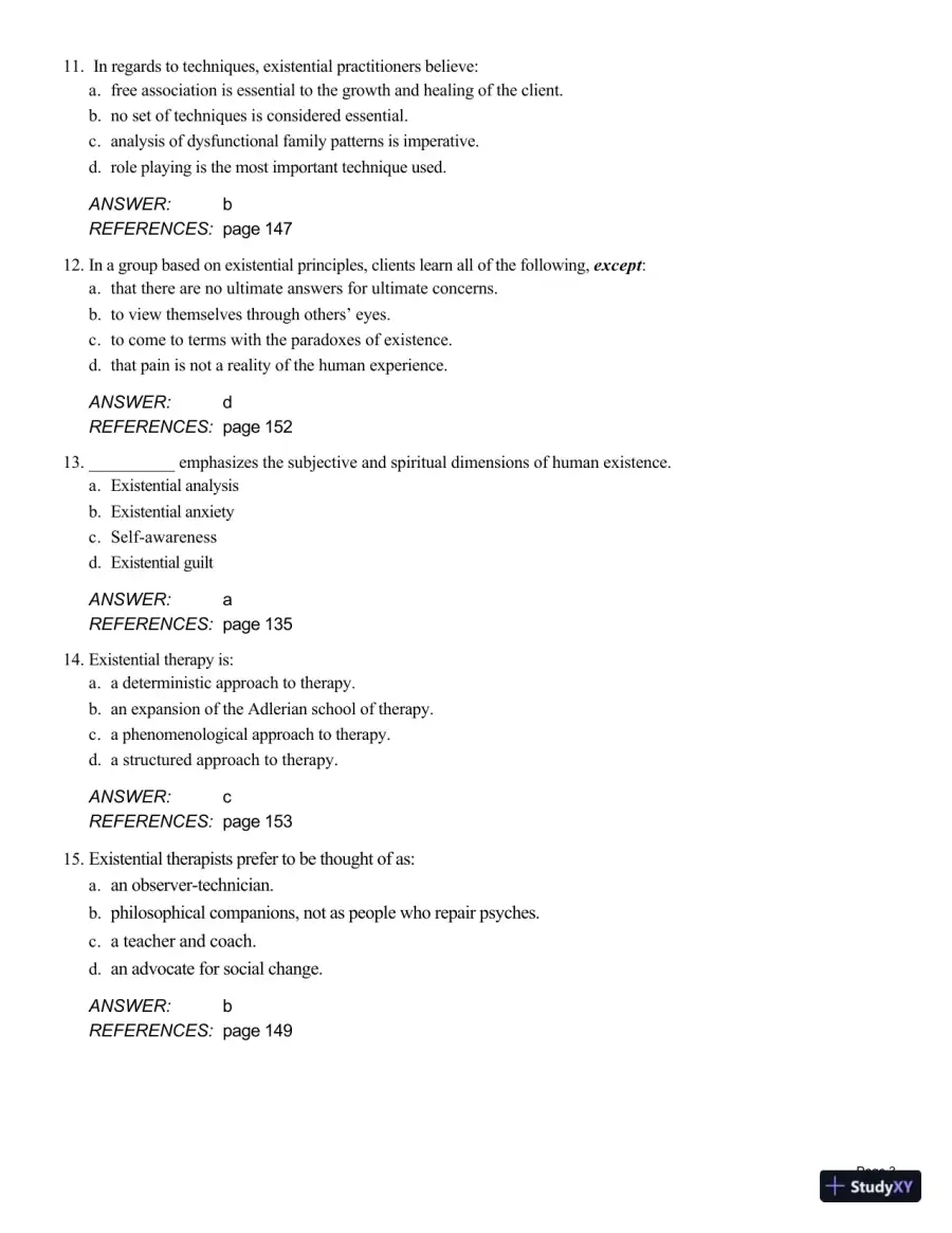 Theory And Practice Of Counseling And Psychotherapy, 10th Edition Test Bank, page 19