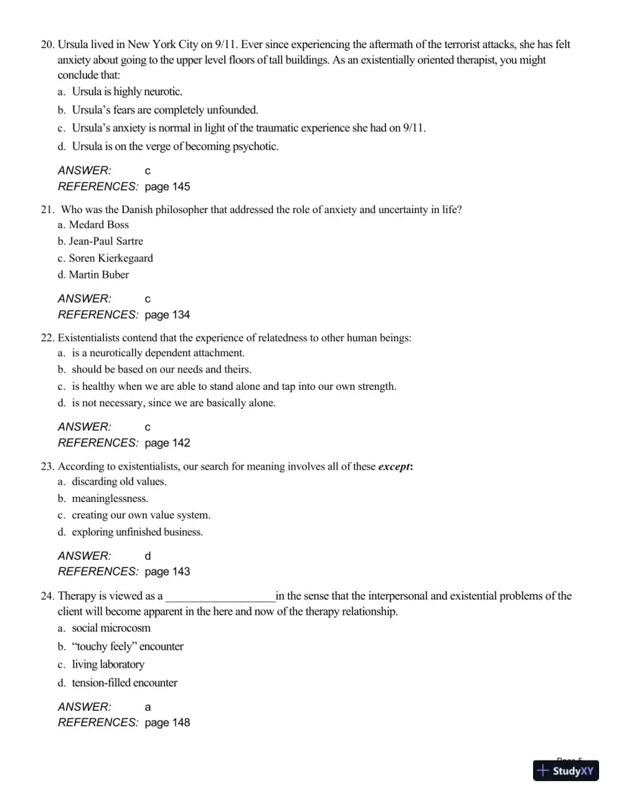 Theory And Practice Of Counseling And Psychotherapy, 10th Edition Test Bank, page 21