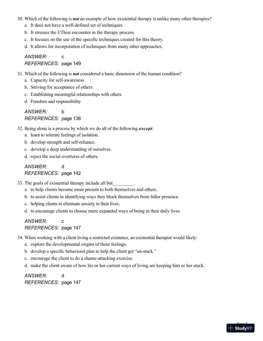 Theory And Practice Of Counseling And Psychotherapy, 10th Edition Test Bank, page 23