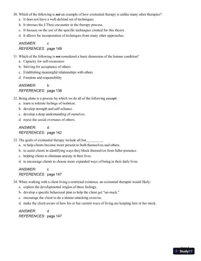 Theory And Practice Of Counseling And Psychotherapy, 10th Edition Test Bank - Page 23 preview image