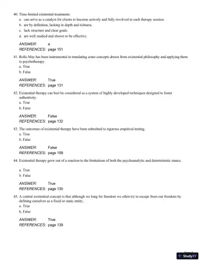 Theory And Practice Of Counseling And Psychotherapy, 10th Edition Test Bank - Page 25 preview image