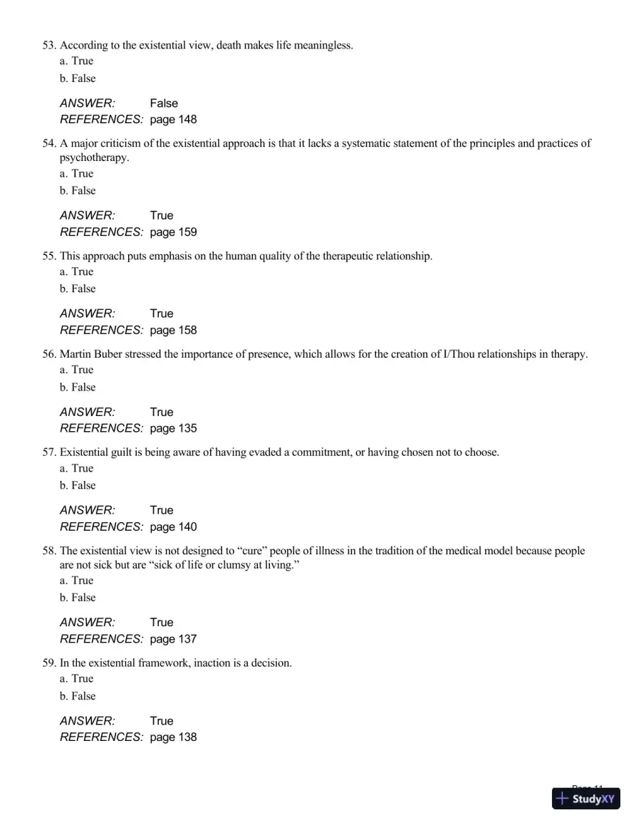 Theory And Practice Of Counseling And Psychotherapy, 10th Edition Test Bank, page 27