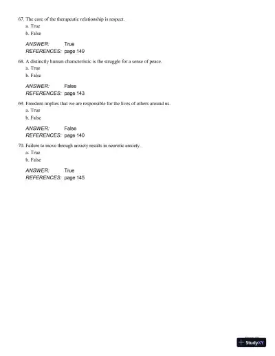 Theory And Practice Of Counseling And Psychotherapy, 10th Edition Test Bank - Page 29 preview image