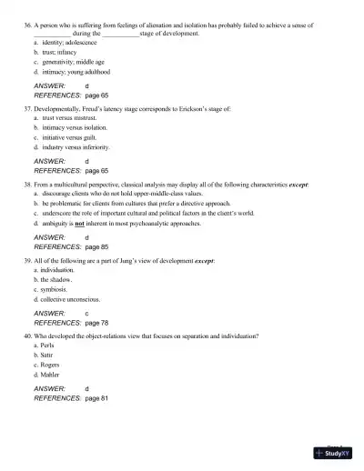 Theory And Practice Of Counseling And Psychotherapy, 10th Edition Test Bank - Page 9 preview image