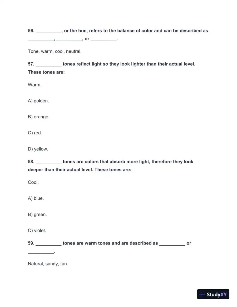 2024-2025 Milady Chapter 21 Workbook Practice Exam with Answers (206 Solved Questions), page 11