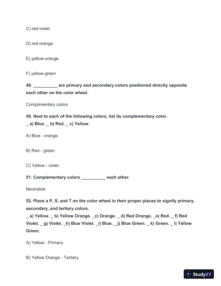 2024-2025 Milady Chapter 21 Workbook Practice Exam with Answers (206 Solved Questions), page 9