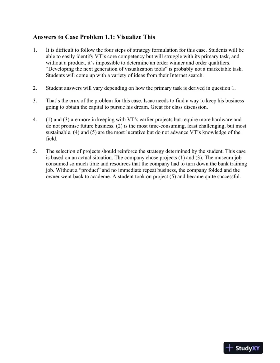 Operations Management: Creating Value Along The Supply Chain, 1st  Canadian Edition Solution Manual, page 10
