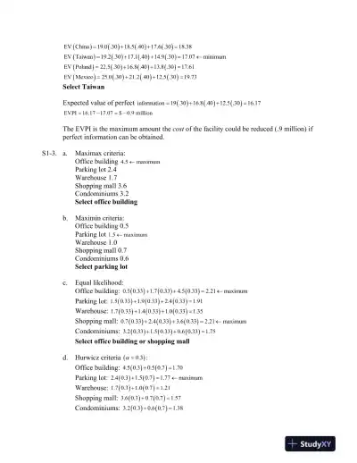 Operations Management: Creating Value Along The Supply Chain, 1st Canadian Edition Solution Manual - Page 14 preview image