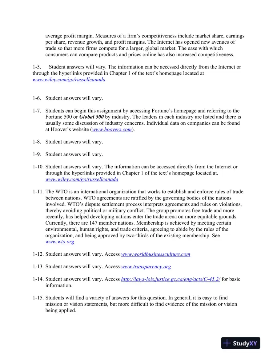 Operations Management: Creating Value Along The Supply Chain, 1st  Canadian Edition Solution Manual, page 3