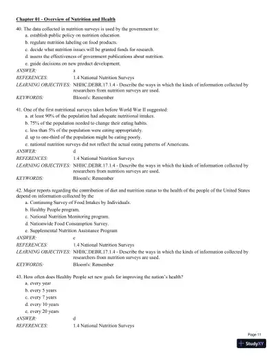 Test Bank For Nutrition for Health and Healthcare 6th Edition Test Bank - Page 12 preview image
