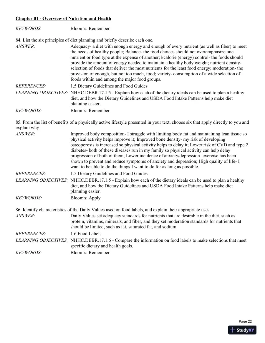Test Bank For Nutrition for Health and Healthcare 6th Edition Test Bank, page 23