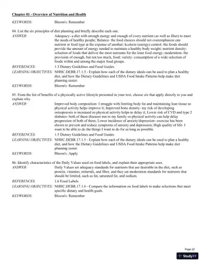 Test Bank For Nutrition for Health and Healthcare 6th Edition Test Bank - Page 23 preview image