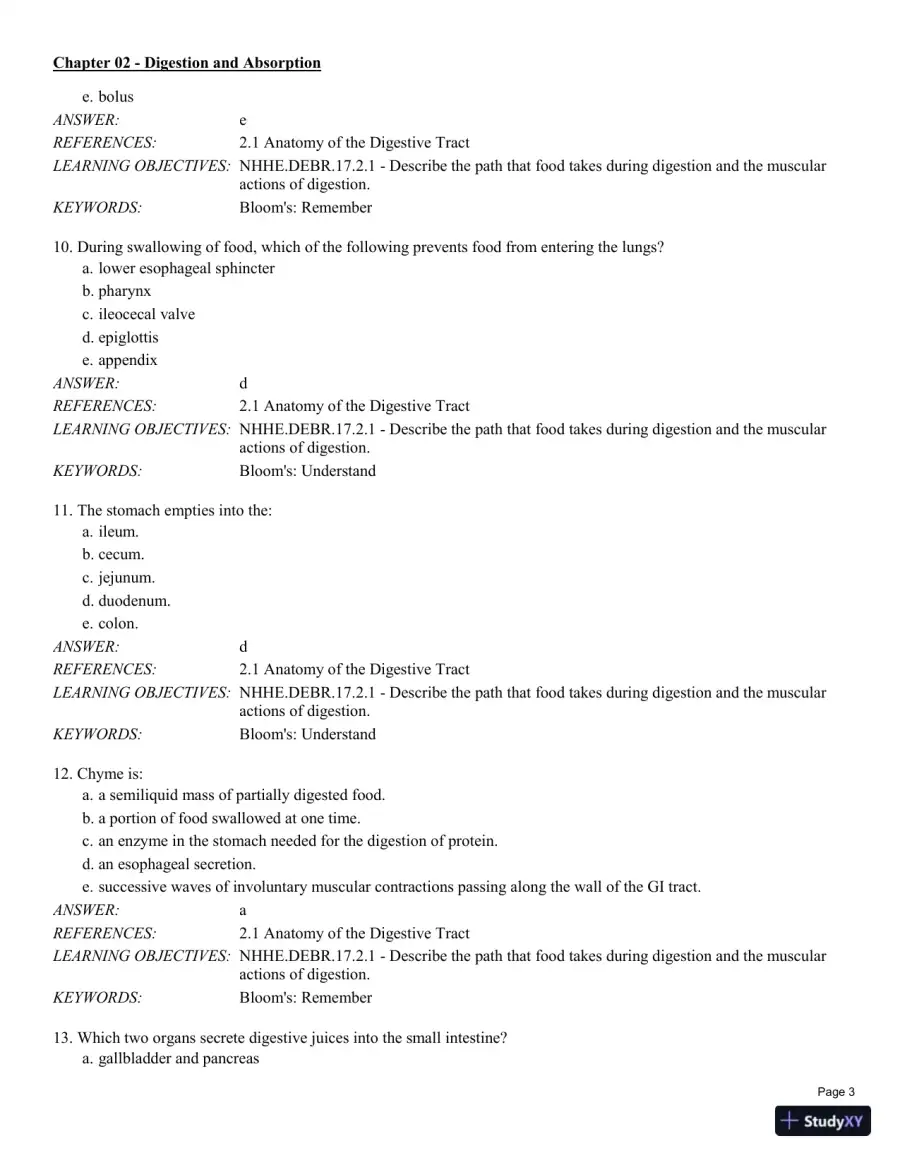 Test Bank For Nutrition for Health and Healthcare 6th Edition Test Bank, page 26