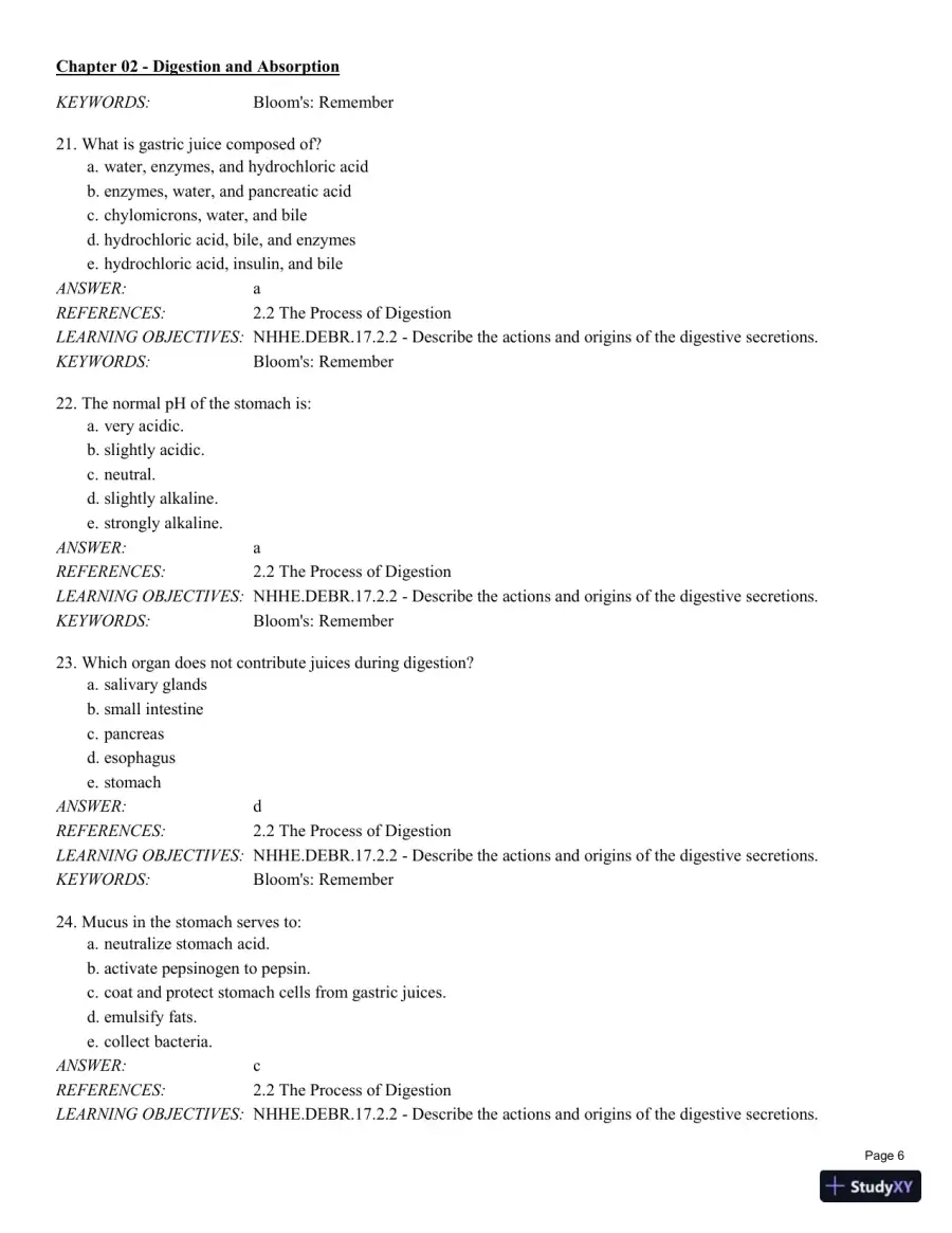 Test Bank For Nutrition for Health and Healthcare 6th Edition Test Bank, page 29