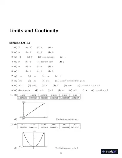 Solution Manual for Calculus, 10th Edition - Page 1 preview image