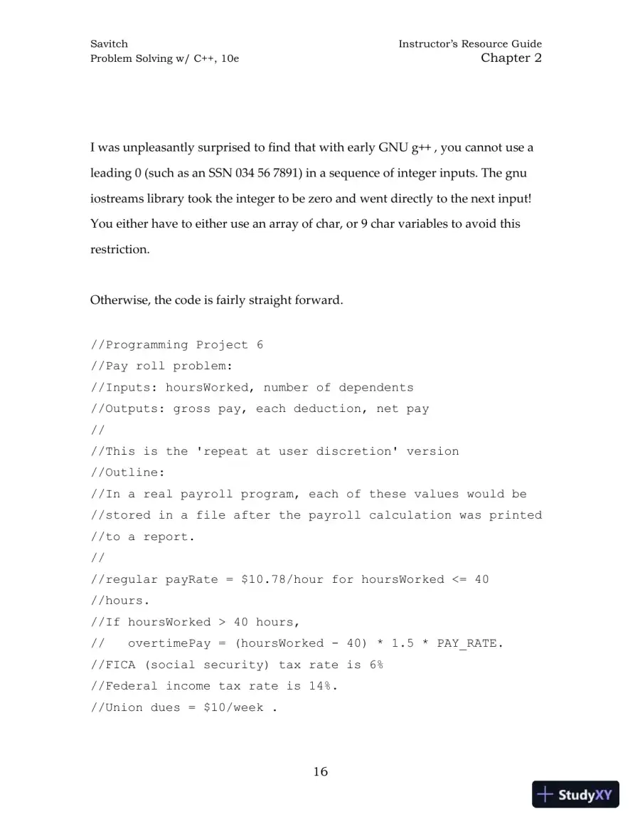 Solution Manual for Problem Solving with C++, 10th Edition, page 25