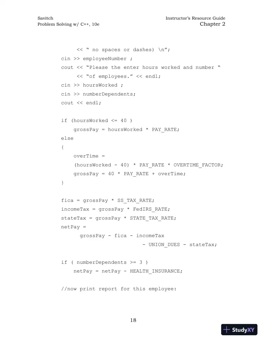 Solution Manual for Problem Solving with C++, 10th Edition, page 27